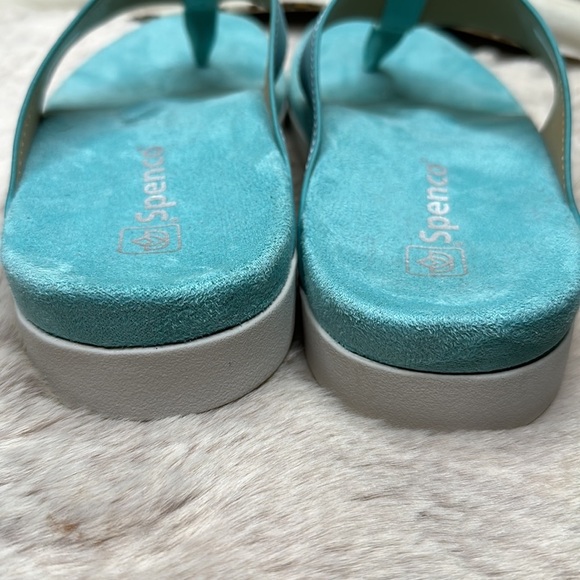 Spenco | Aqua Sea Cheetah-Accent Hampton Flip-Flop - Picture 11 of 15